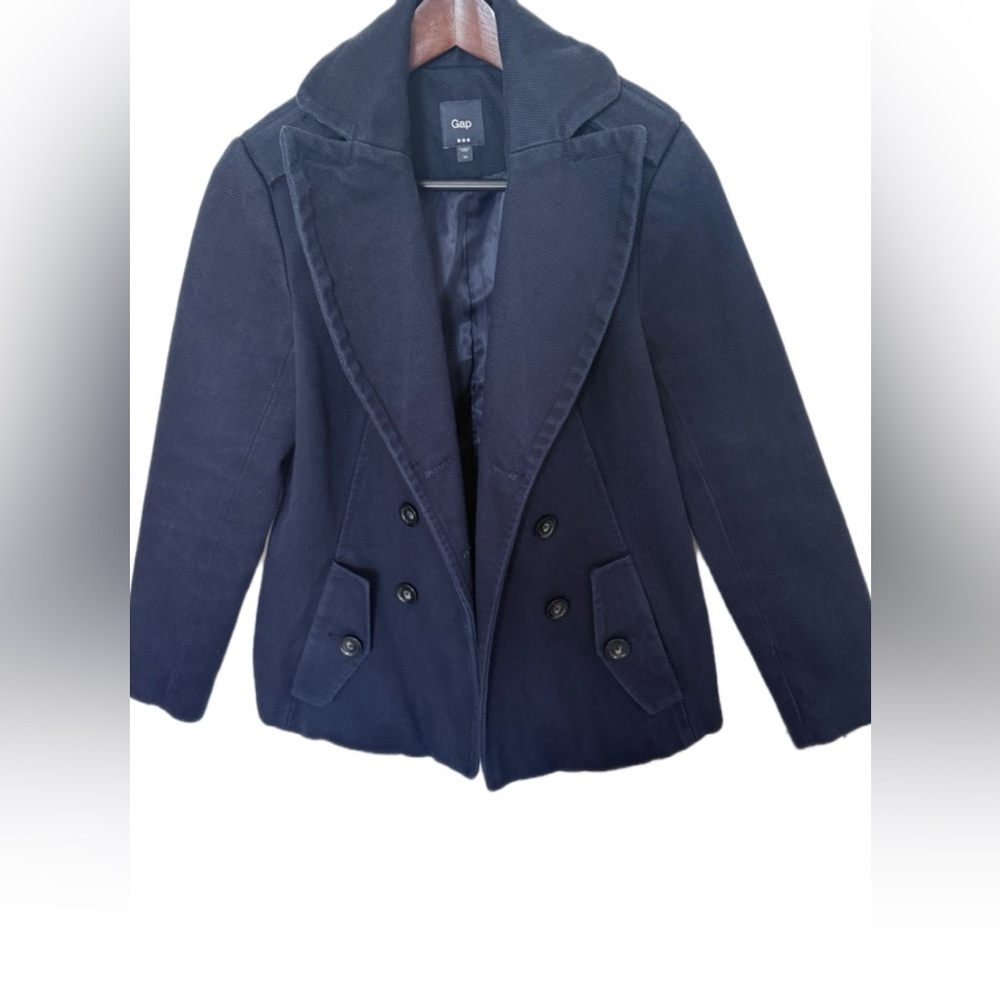 GAP Women’s Navy Peacoat Jacket – Size XS